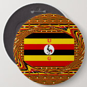 Schöne phantastische Hakuna Matata Lovely Uganda C Button (Vorne & Hinten)
