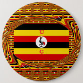 Schöne phantastische Hakuna Matata Lovely Uganda C Button (Vorderseite)
