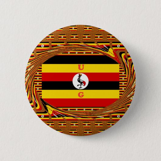 Schöne phantastische Hakuna Matata Lovely Uganda C Button (Vorderseite)