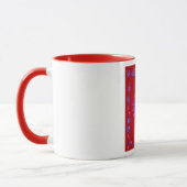 Schöne Phantastische indische Motif Mehndi Maroon Tasse (Links)