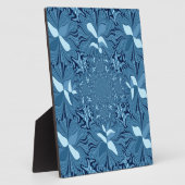 Schöne Phantastische Iridescent Blue Kaleidoskop K Fotoplatte (Seite)