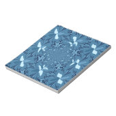 Schöne Phantastische Iridescent Blue Kaleidoskop K Notizblock (Rotiert)