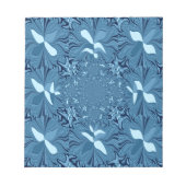 Schöne Phantastische Iridescent Blue Kaleidoskop K Notizblock (Vorderseite)