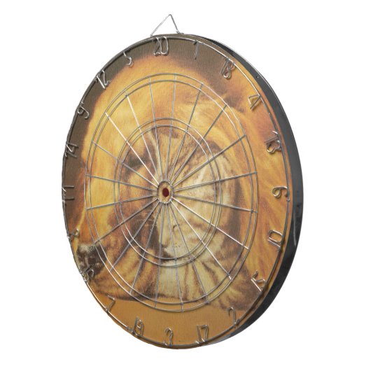 Schöne Phantastische Katze und Hund Cuddling Art P Dartscheibe (Vorderseite rechts)