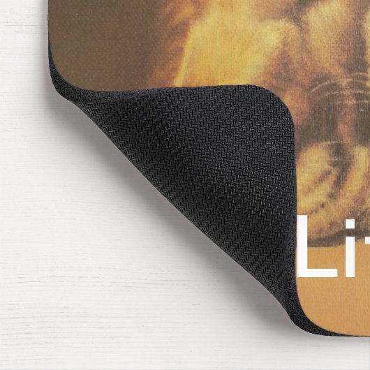 Schöne Phantastische Katze und Hund Cuddling Art P Mousepad (Ecke)