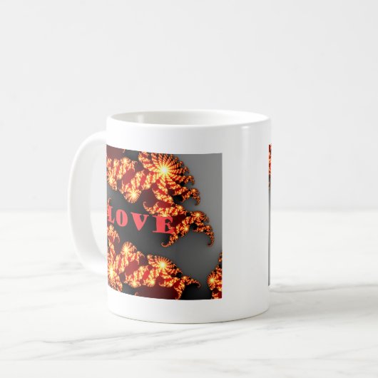 Schöne phantastische Liebe Kaffeetasse (Vorderseite Links)