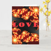 Schöne phantastische Liebe Karte (Gelbe Blume)