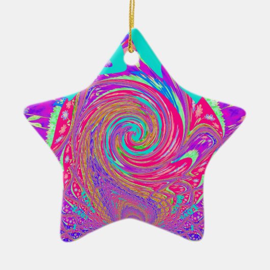 Schöne Phantastische Liebe Whirlpool Text Art Prin Keramik Ornament (Vorne)