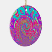 Schöne Phantastische Liebe Whirlpool Text Art Prin Keramikornament (Rechts)