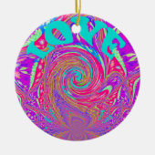 Schöne Phantastische Liebe Whirlpool Text Art Prin Keramikornament (Vorne)