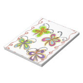 Schöne, phantastische Niedliche Schmetterlingskuns Notizblock (Rotiert)