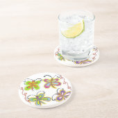 Schöne, phantastische Niedliche Schmetterlingskuns Sandstein Untersetzer (Seite)