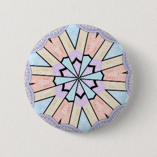 Schöne, Phantastische, pastellfarbene geometrische Button