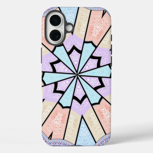 Schöne, Phantastische, pastellfarbene geometrische Case-Mate iPhone Hülle (Rückseite)