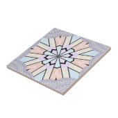 Schöne, Phantastische, pastellfarbene geometrische Fliese (Seite)