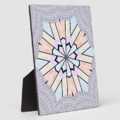 Schöne, Phantastische, pastellfarbene geometrische Fotoplatte (Seite)