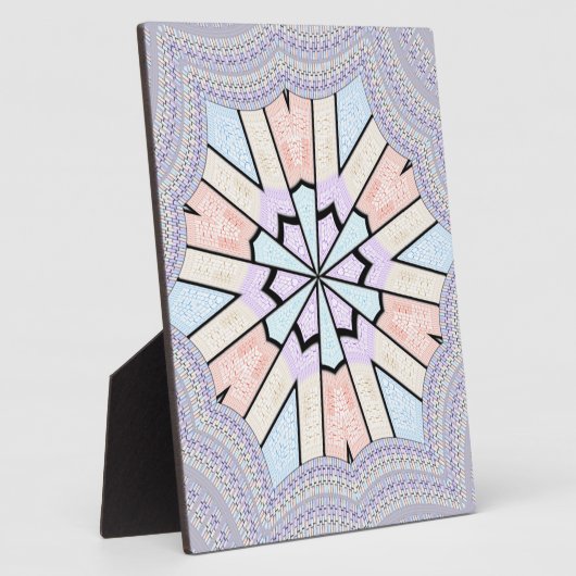 Schöne, Phantastische, pastellfarbene geometrische Fotoplatte (Seite)