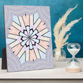 Schöne, Phantastische, pastellfarbene geometrische Fotoplatte (Seite)