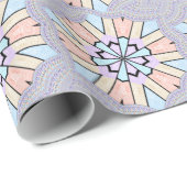 Schöne, Phantastische, pastellfarbene geometrische Geschenkpapier (Rolleneckpunkt)