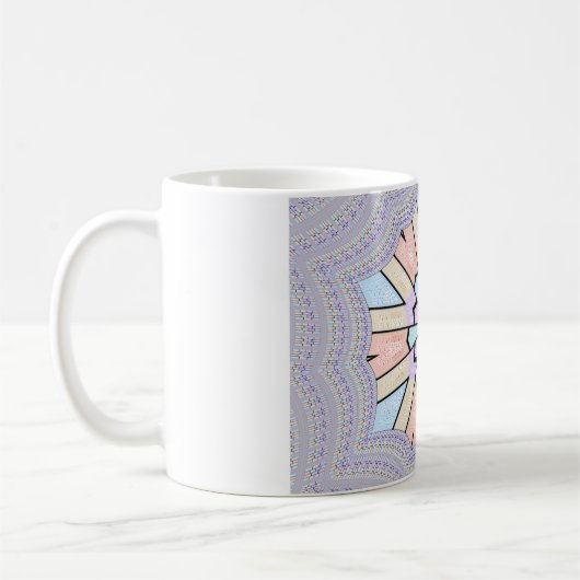 Schöne, Phantastische, pastellfarbene geometrische Kaffeetasse (Links)