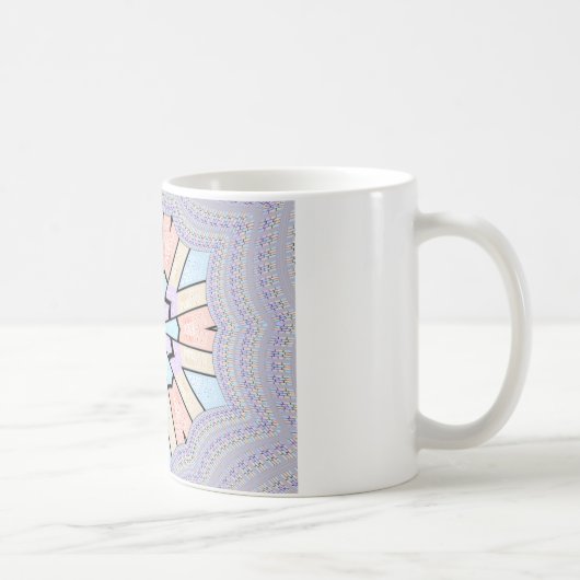 Schöne, Phantastische, pastellfarbene geometrische Kaffeetasse (Rechts)
