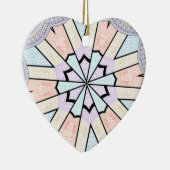 Schöne, Phantastische, pastellfarbene geometrische Keramik Ornament (Rechts)