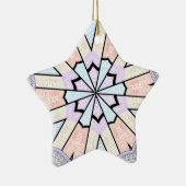 Schöne, Phantastische, pastellfarbene geometrische Keramik Ornament (Rechts)