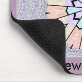 Schöne, Phantastische, pastellfarbene geometrische Mousepad (Ecke)