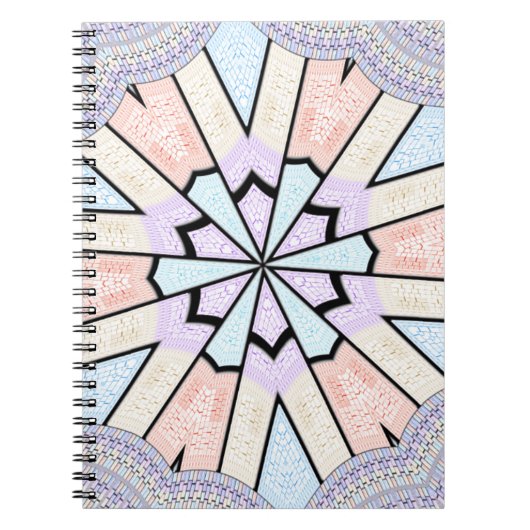 Schöne, Phantastische, pastellfarbene geometrische Notizblock (Vorderseite)