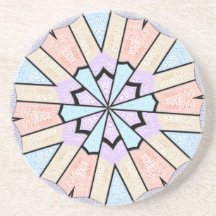 Schöne, Phantastische, pastellfarbene geometrische Untersetzer