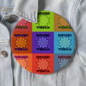 Schöne Phantastische Pop Kunst, Dichtung und Musik Button (Beispiel)