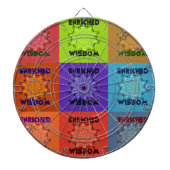 Schöne Phantastische Pop Kunst, Dichtung und Musik Dartscheibe (vorne)