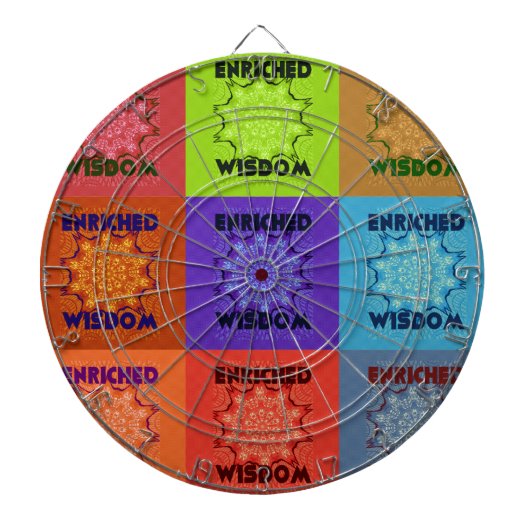 Schöne Phantastische Pop Kunst, Dichtung und Musik Dartscheibe (vorne)