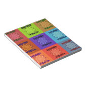 Schöne Phantastische Pop Kunst, Dichtung und Musik Notizblock (angewinkelt)