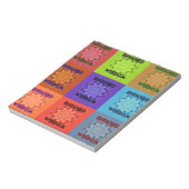 Schöne Phantastische Pop Kunst, Dichtung und Musik Notizblock (Rotiert)