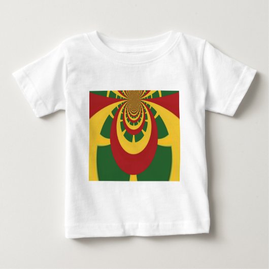 Schöne Phantastische Rasta-Farben Kunstdrucken Baby T-shirt (Vorderseite)