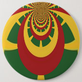 Schöne Phantastische Rasta-Farben Kunstdrucken Button (Vorderseite)