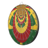 Schöne Phantastische Rasta-Farben Kunstdrucken Dartscheibe (Vorderseite rechts)