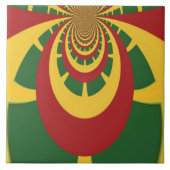 Schöne Phantastische Rasta-Farben Kunstdrucken Fliese (Vorderseite)