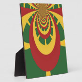 Schöne Phantastische Rasta-Farben Kunstdrucken Fotoplatte (Seite)