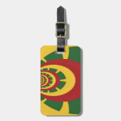Schöne Phantastische Rasta-Farben Kunstdrucken Gepäckanhänger (Vorderseite vertikal)
