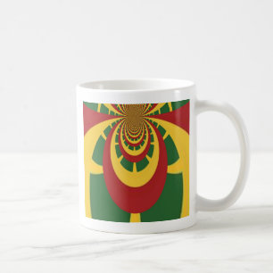 Schöne Phantastische Rasta-Farben Kunstdrucken Kaffeetasse