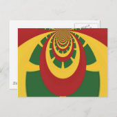 Schöne Phantastische Rasta-Farben Kunstdrucken Postkarte (Vorne/Hinten)