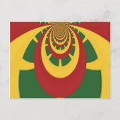 Schöne Phantastische Rasta-Farben Kunstdrucken Postkarte (Vorderseite)