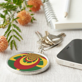 Schöne Phantastische Rasta-Farben Kunstdrucken Schlüsselanhänger