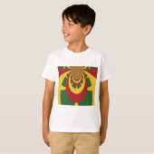 Schöne Phantastische Rasta-Farben Kunstdrucken T-Shirt (Vorne ganz)