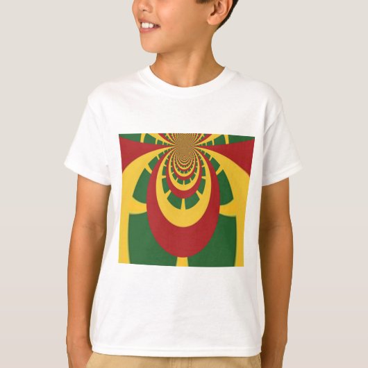 Schöne Phantastische Rasta-Farben Kunstdrucken T-Shirt (Vorderseite)