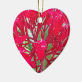 Schöne Phantastische rote Blume Keramikornament (Links)