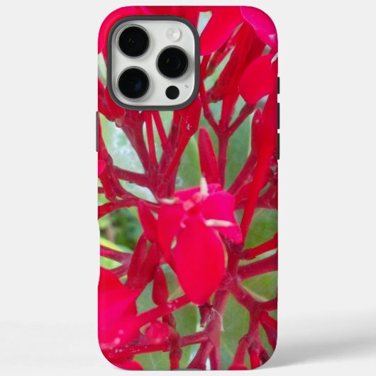 Schöne Phantastische Rote Blume personalisiert iPh Case-Mate iPhone Hülle (Rückseite)