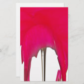 Schöne phantastische Rote Rose unter weißem Himmel Briefpapier (Vorne/Hinten)